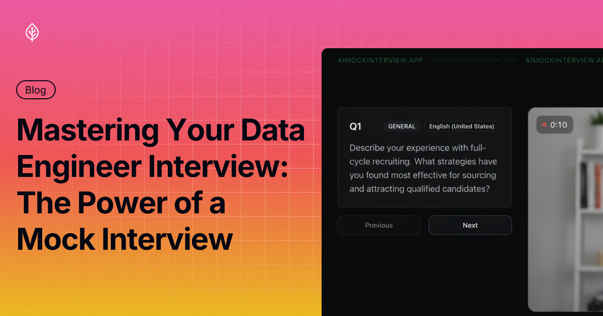 Mastering Your Data Engineer Interview: The Power of a Mock Interview